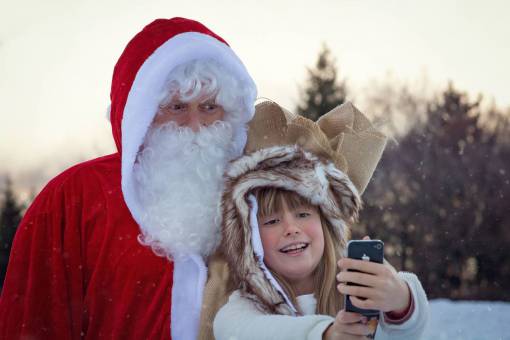 diciembre Papá Noel en Navidad