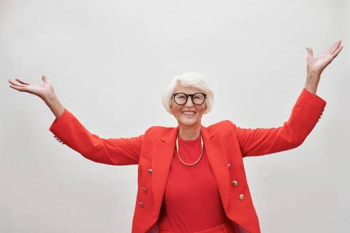 mature-adult one person adult old woman;happy women smiling caucasian ethnicity cheerful