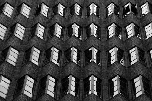 arquitectura edificio infraestructura blanco y negro fachada ventana vidrio