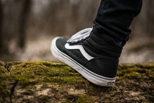 sneakers black  sneakers  shoe  footwear  green  grass
