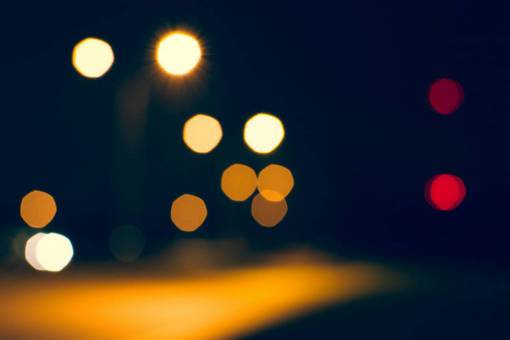 bokeh  lights  dark  night  evening  blurry  abstract
