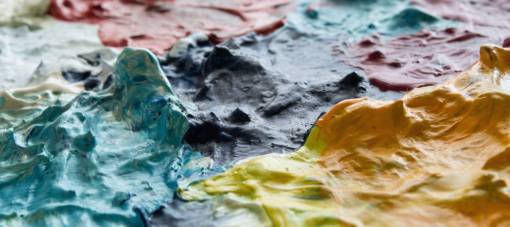 rough close up  wet  paint  art  artist  studio  office