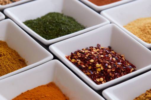 mixing colorful  spices  background  herbs  seasoning  flavor  food