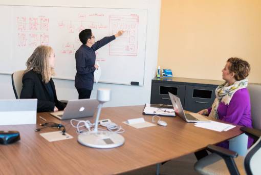web los diseñadores discuten el diseño del proyecto diseño web experiencia del usuario ux