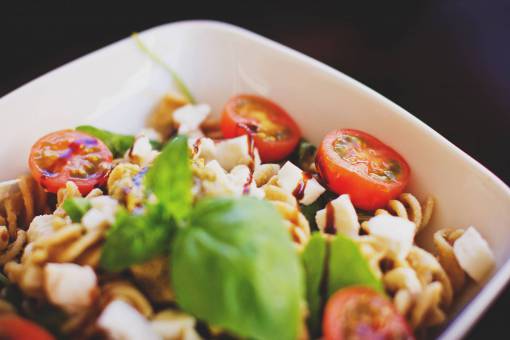 pasta-dish-spaghetti pasta  salad  food  tomatoes  healthy  lunch  dinner