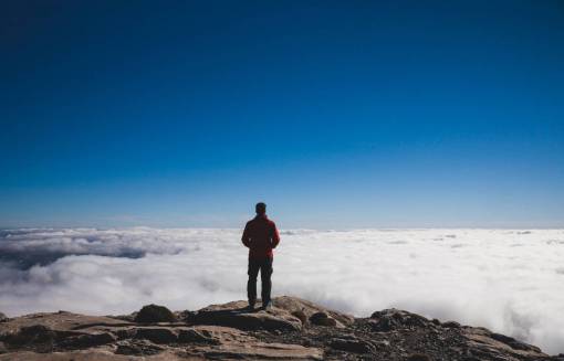 peak  mountain  view  landscape  people  man  adventure