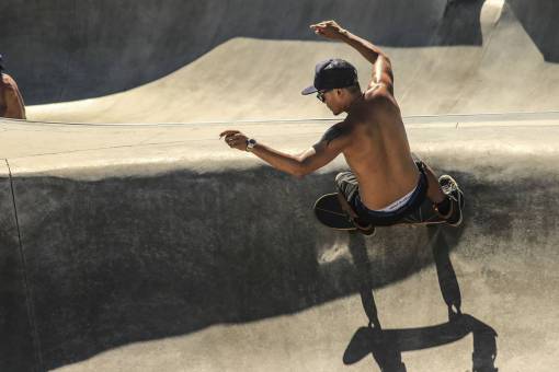 tablero gente hombre patineta deporte afición furgonetas