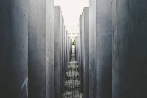 tile wall  hallway  structure  tiles  alley  dark
