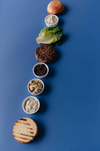 vertical Burger ingredients