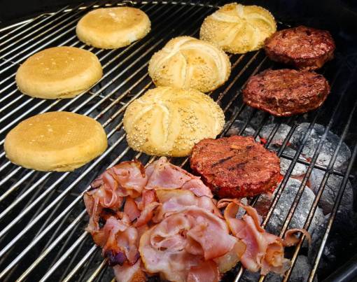 cortar Medallón de carne a la parrilla