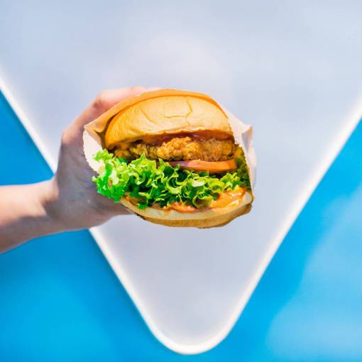 vacio Mano, tenencia, hamburguesa