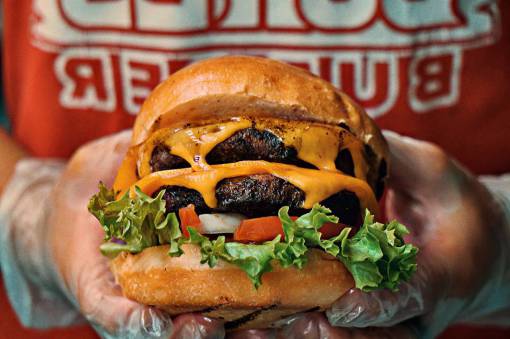 vacio Mano, tenencia, hamburguesa