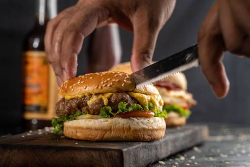 bun-bread Hand holding burger