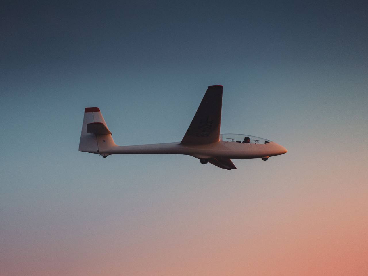 avión, planeador, volador, transporte, viaje, cielo,