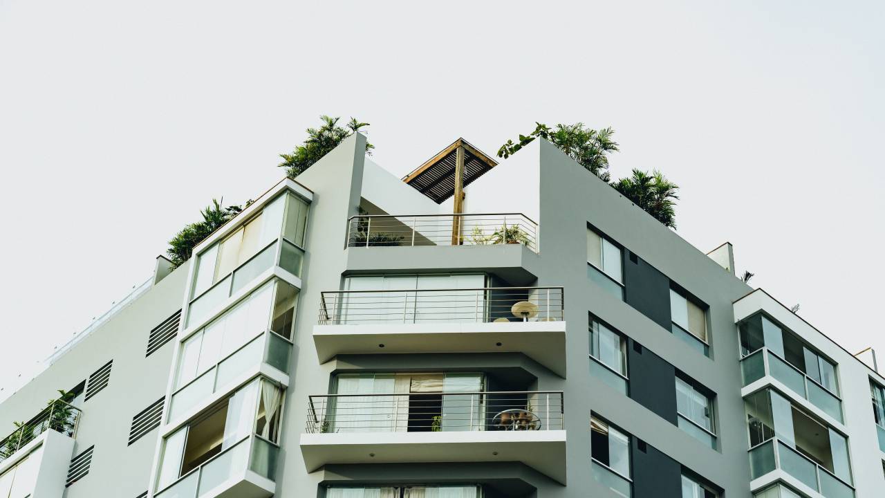 Balcón, edificio, ciudad, hotel, moderno, diseño, exterior, perspectiva, arquitectura, lujo, vida, vivienda, patio, ventanas,