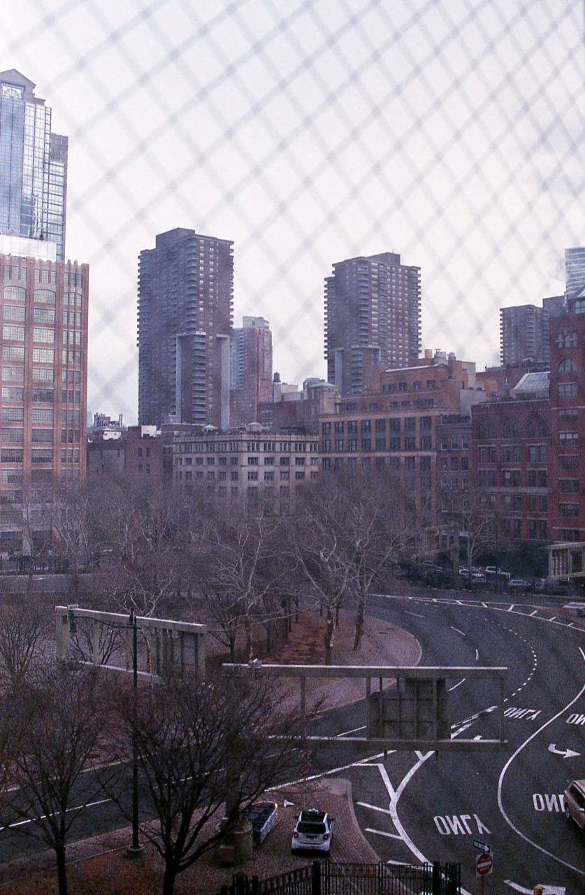 city, buildings, view, tall, brick, building, road, lanes, urban, citylife, trees, empty, cityscape, architecture
, 