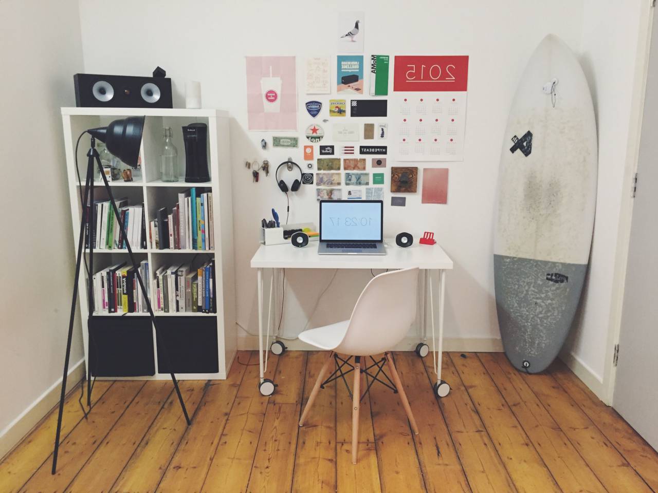 Oficina, escritorio, negocios, creativo, silla, habitación, laptop, objetos,