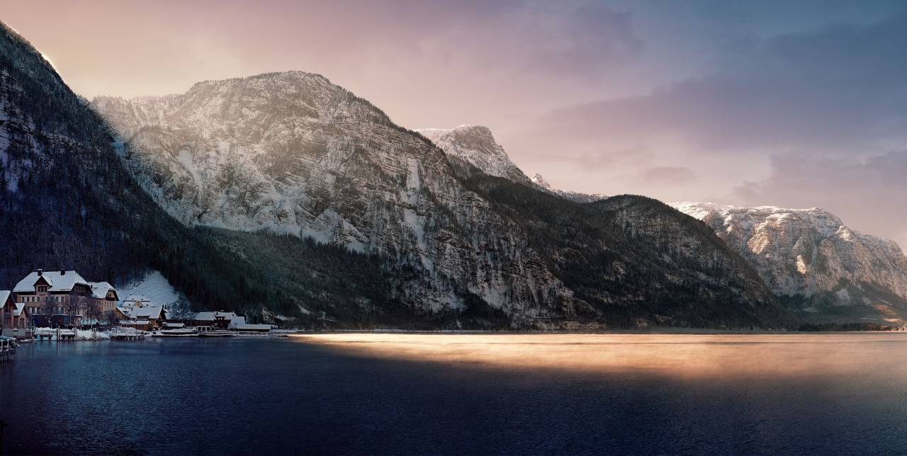 people, tourist, mountain, lake, river, water, liquid, snow, landscape, valley, rural, sunshine
, 
