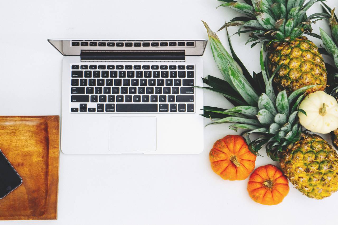 Piña, postre, aperitivo, fruta, jugo, cultivo, calabaza, ajo, portátil, Macbook, Apple,