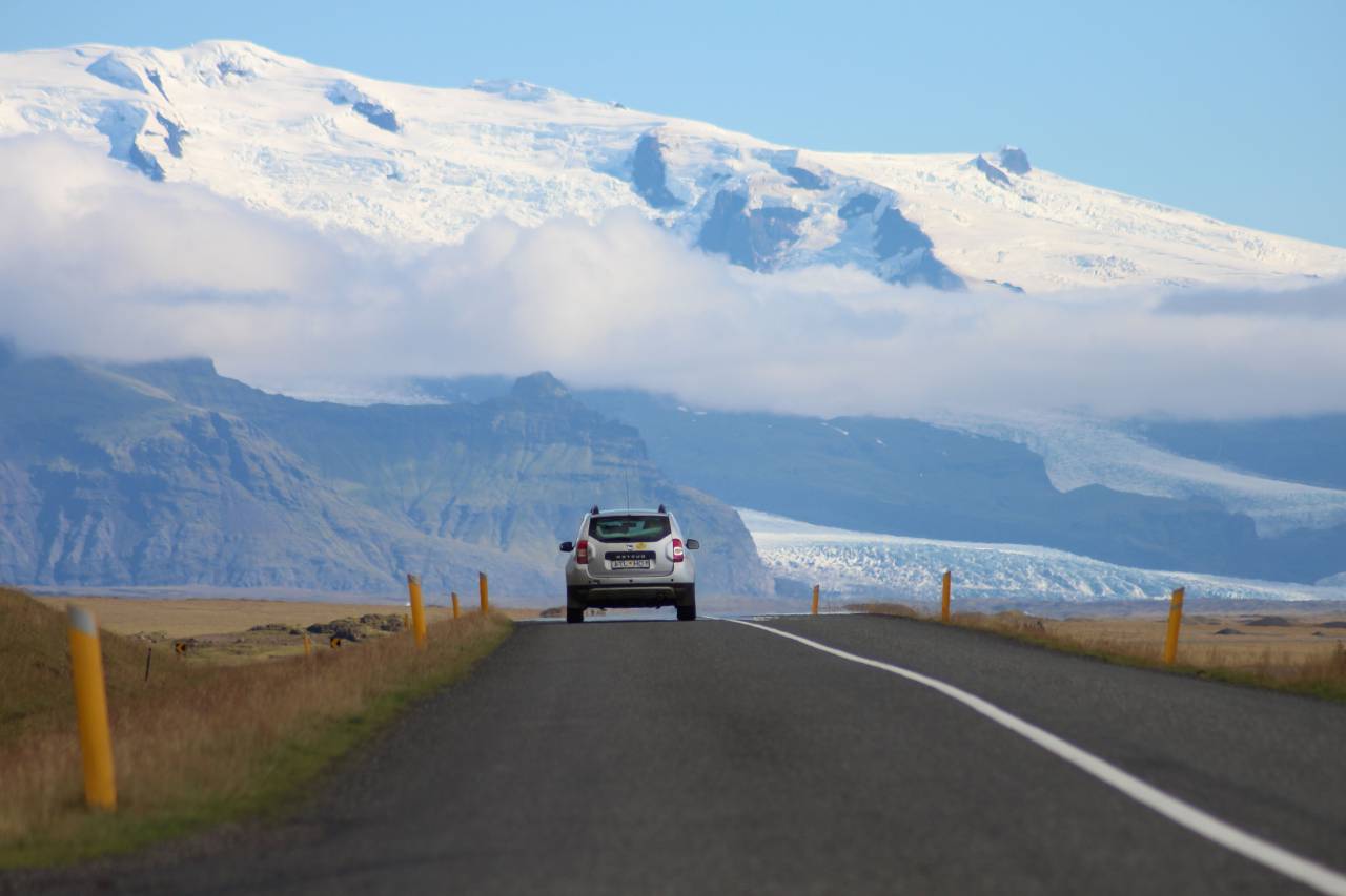 road, trip, car, travel, drive, mountain, view, blue, sky, clouds, pole, grass
, 