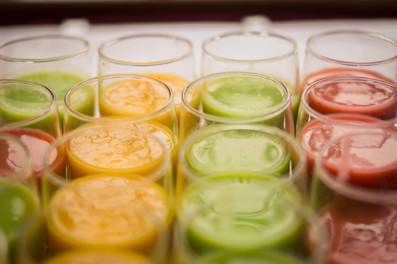 batidos, bebidas, bebidas, vasos, saludable,