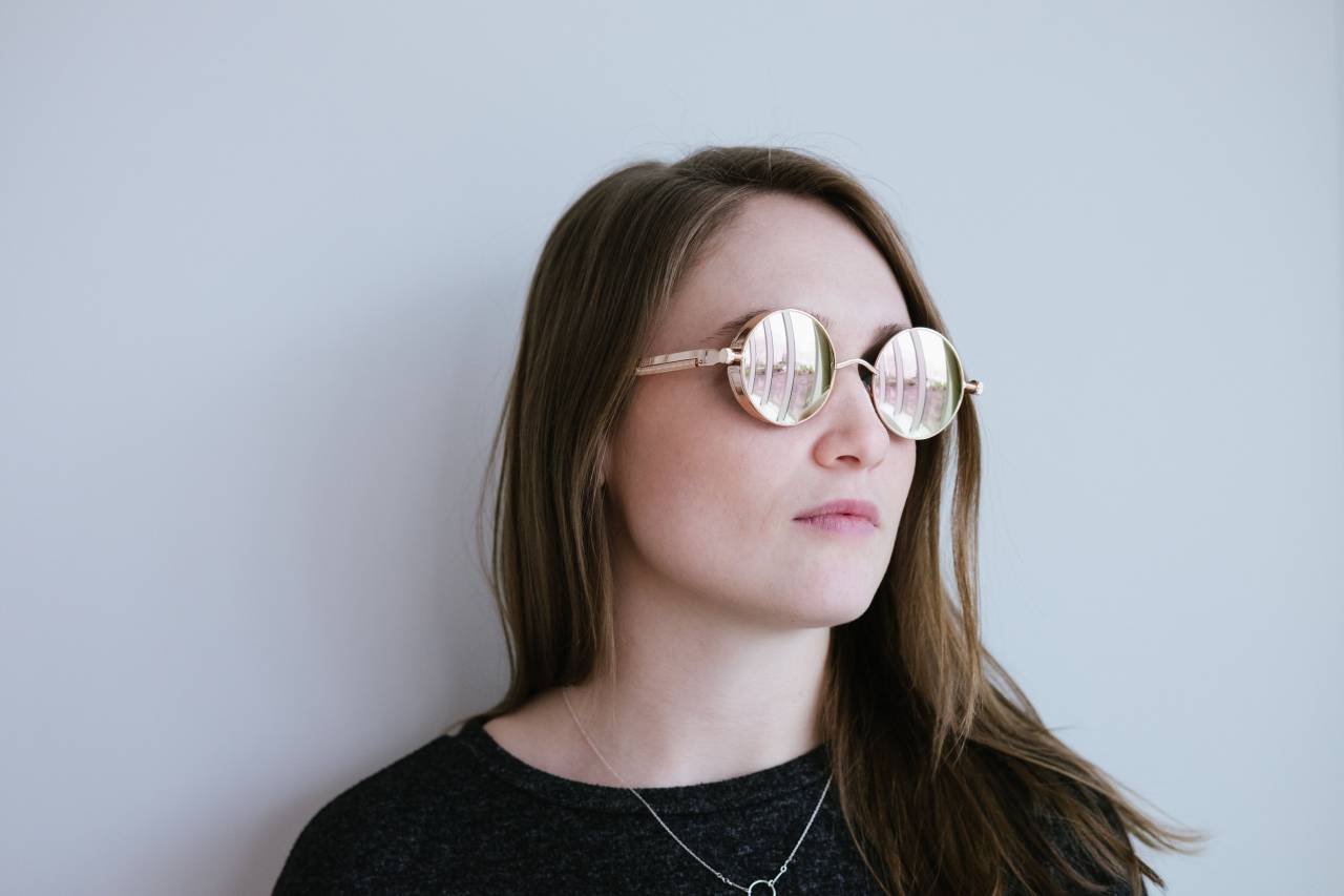 Mujer, gafas, moda, cabello, niña, hipster, posando, estilo, cara, hembra, retrato, persona, modelo,