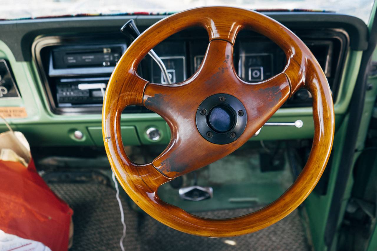 wood grain, steering wheel, car, vintage, green, dash, shifter, automotive
, 