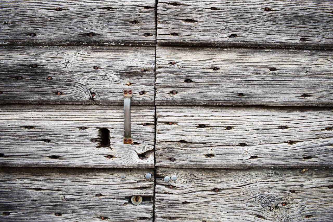 madera, madera, pared, exterior,