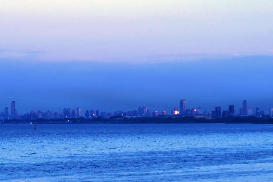 view, river plate, argentine, south america, city, province, sky, america, architecture, argentina, buenos aires province, building, coast, construction, de, evening, horizon, house, la, rio, rio de la plata river, river, sea, skyline, sunset, tower, urban, water, wave, 