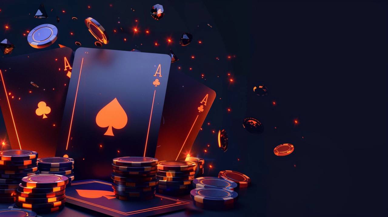 poker;cartas,casino,fondos,noche,juegos de azar,éxito,suerte,ilustración, 