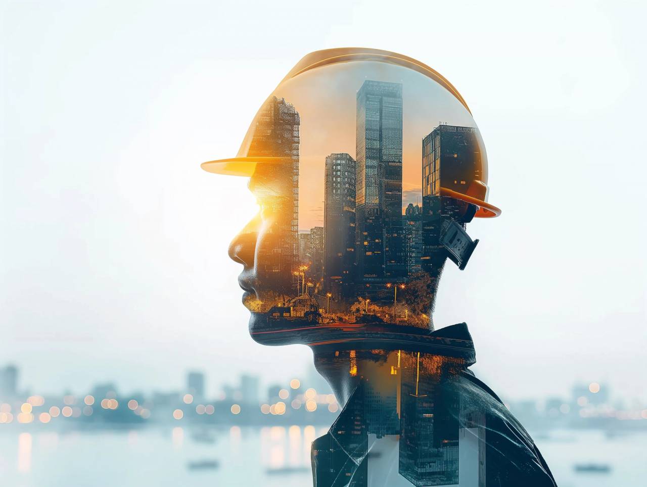 worker;construction;architect,men,skyscraper,cityscape,one person,outdoors,architecture,adult,building exterior,urban skyline,businessman,city life,built structure,engineer,construction industry,sunset,males,night, 