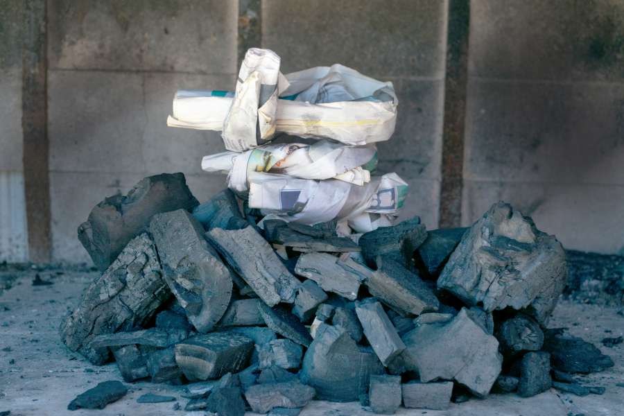 coal, barbecue, argentina, argentinean, preparing, cooking, raw, pappel, rolled, burn, preparation, tradition, nobody, food, typical, 