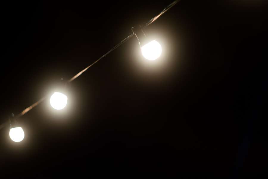 background, row, street light, bulb, lamp, bulb lamp, night, dark, nobody, celebration, 