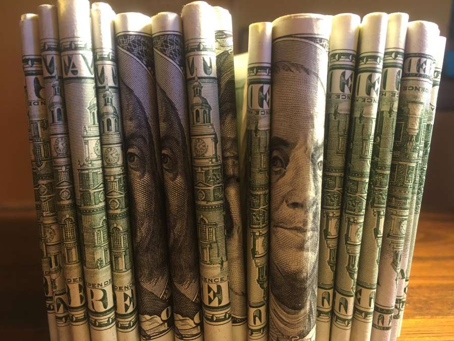 american, banking, banknote, bill, business, cash, close, up, collection, concept, currency, dollar, economy, finance, greenback, group, investment, money, object, paper, pile, roll, rolled, rubber, band, saving, stack, us, wealth, background, 