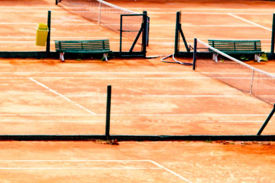 active, arena, athletics, background, bright, chalk, competition, sports, court, exercise, field, fitness, game, ground, hard, horizontal, individual, line, lines, match, nobody, outdoor, recreation, red, shine, sport, stadium, tennis, vibrant, 