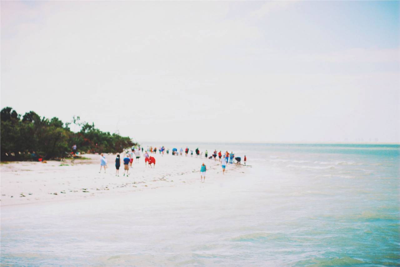 Playa, arena, agua, orilla, océano, mar, isla, gente, cielo,