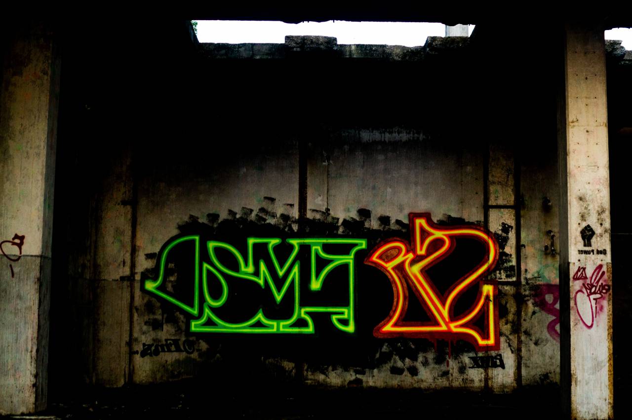 graffiti, art, neon, wall, spray paint
, 