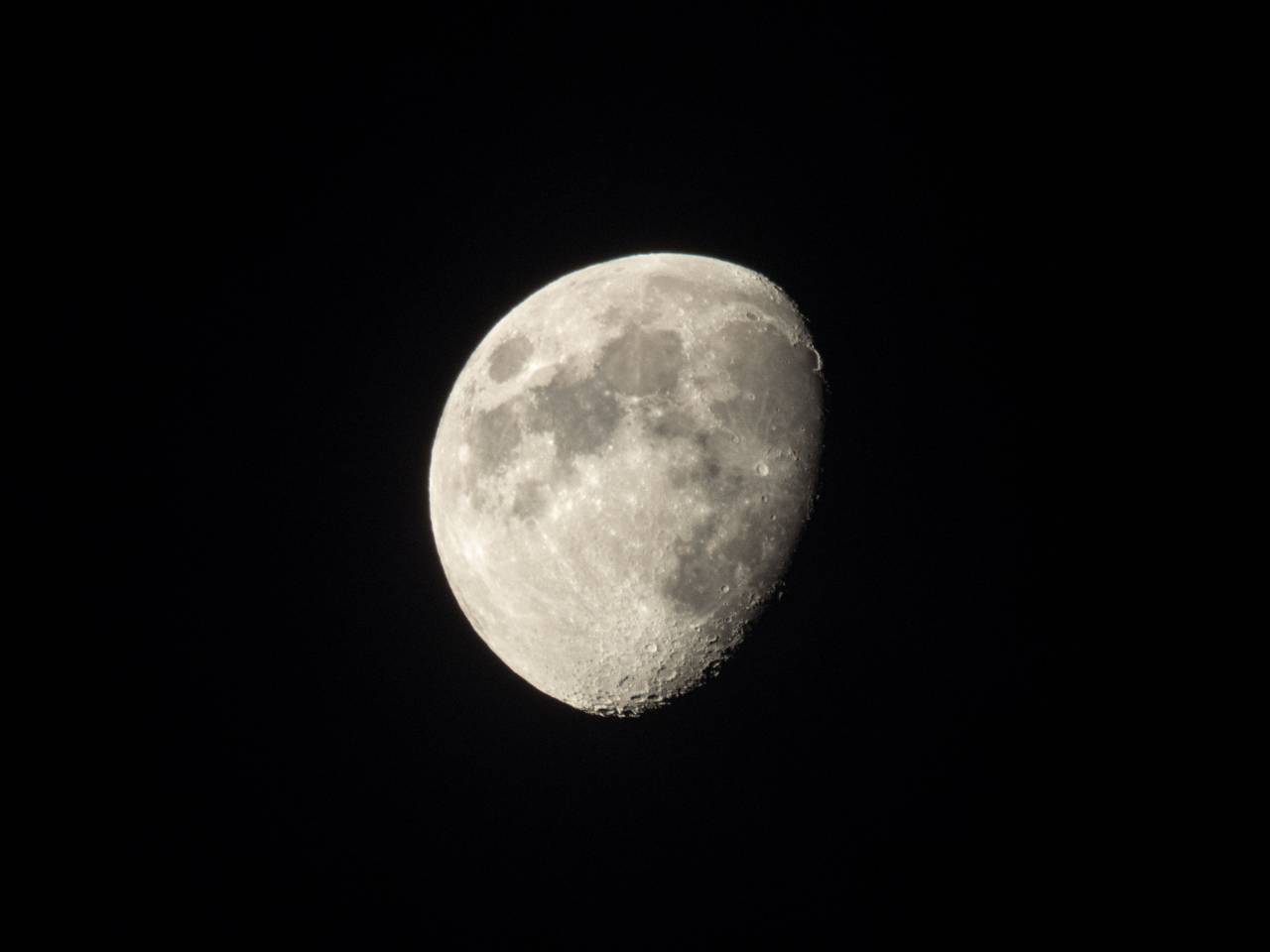 luna, oscuridad, noche, cielo,