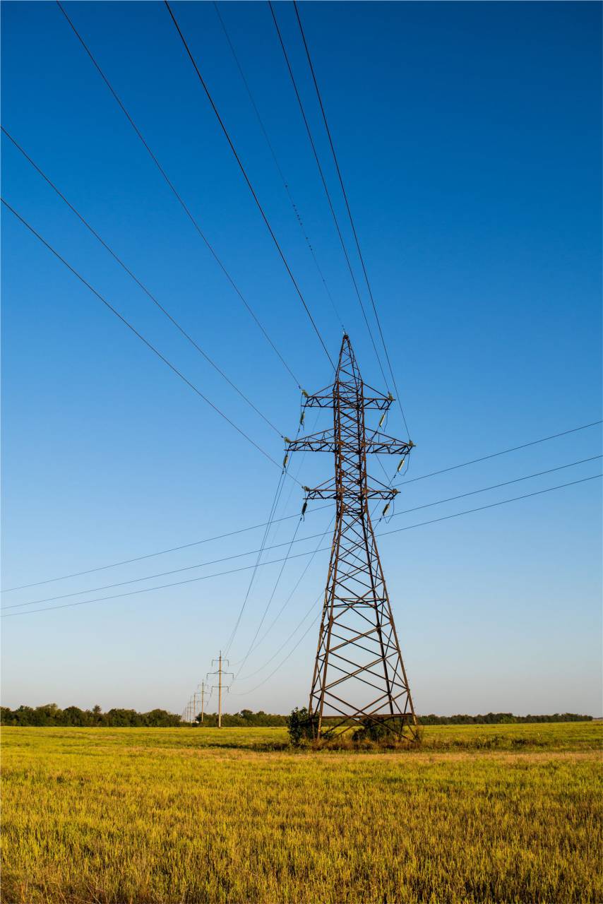 power lines, grass, fields, blue, sky, electricity, hydro, rural, country
, 