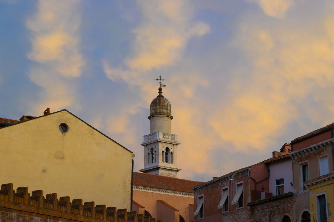 venice, church, sky, clouds, travel, Italy, buildings, city, architecture, rooftops
, 