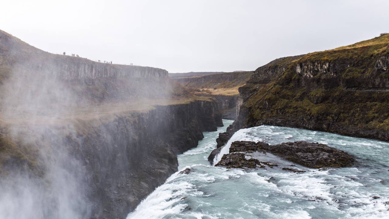 waterfall, nature, landscape, rocks, hill, cliff, highland, fog, outdoor
, 