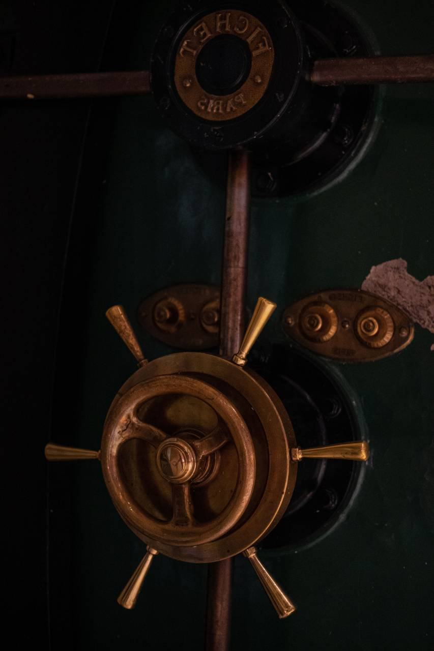 Safe, Bank Vault, Security, Lock, Protection, Confidentiality, Financial Security, Valuables, Safety, Bank, Secure Storage, Access Control, High Security, Fortified, Safekeeping, Locked Compartment, Strongbox, Key Lock, Deposit Box, Safeguarded, Vault Door, Combination Lock, Precious Possessions, Confidential Documents, Bank Security, Safe Box, Security Measures, Safety Deposit Box, Secure Locking, Fort Knox, Safety and Security, 
