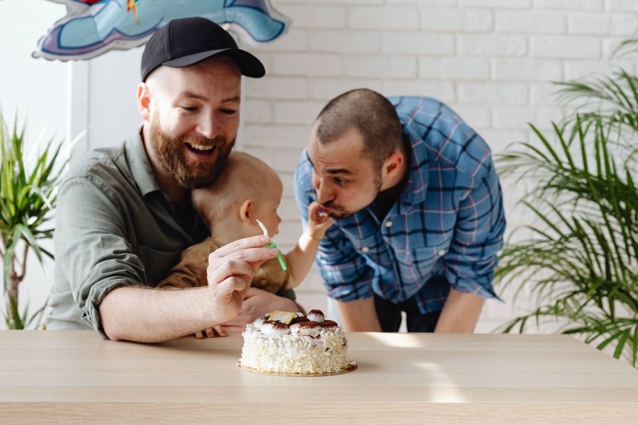 Two Men, Spending Time, Little Baby Boy, Gay Family, Love, Affection, LGBTQ+ Parenting, Same-Sex Parents, LGBTQ+ Family, Parent-Child Bond, Family Time, Parenthood, Loving Dads, LGBTQ+ Pride, LGBTQ+ Representation, Inclusivity, Happy Family, Joyful Moments, LGBTQ+ Acceptance, LGBTQ+ Equality, LGBTQ+ Rights, LGBTQ+ Community, Family Love, LGBTQ+ Parenting Journey, LGBTQ+ Parental Love, Family Bonding, LGBTQ+ Support, LGBTQ+ Visibility, LGBTQ+ Family Dynamics, LGBTQ+ Fatherhood, LGBTQ+ Father-Child Relationship, birthday, cake, diversity, 