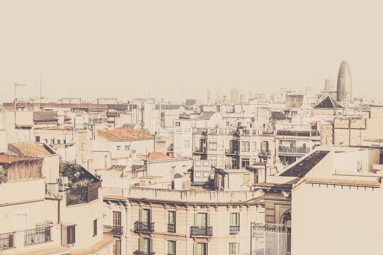 Edificios, casas, apartamentos, arquitectura, ciudad, urbano, tejados, cielo, pueblo,