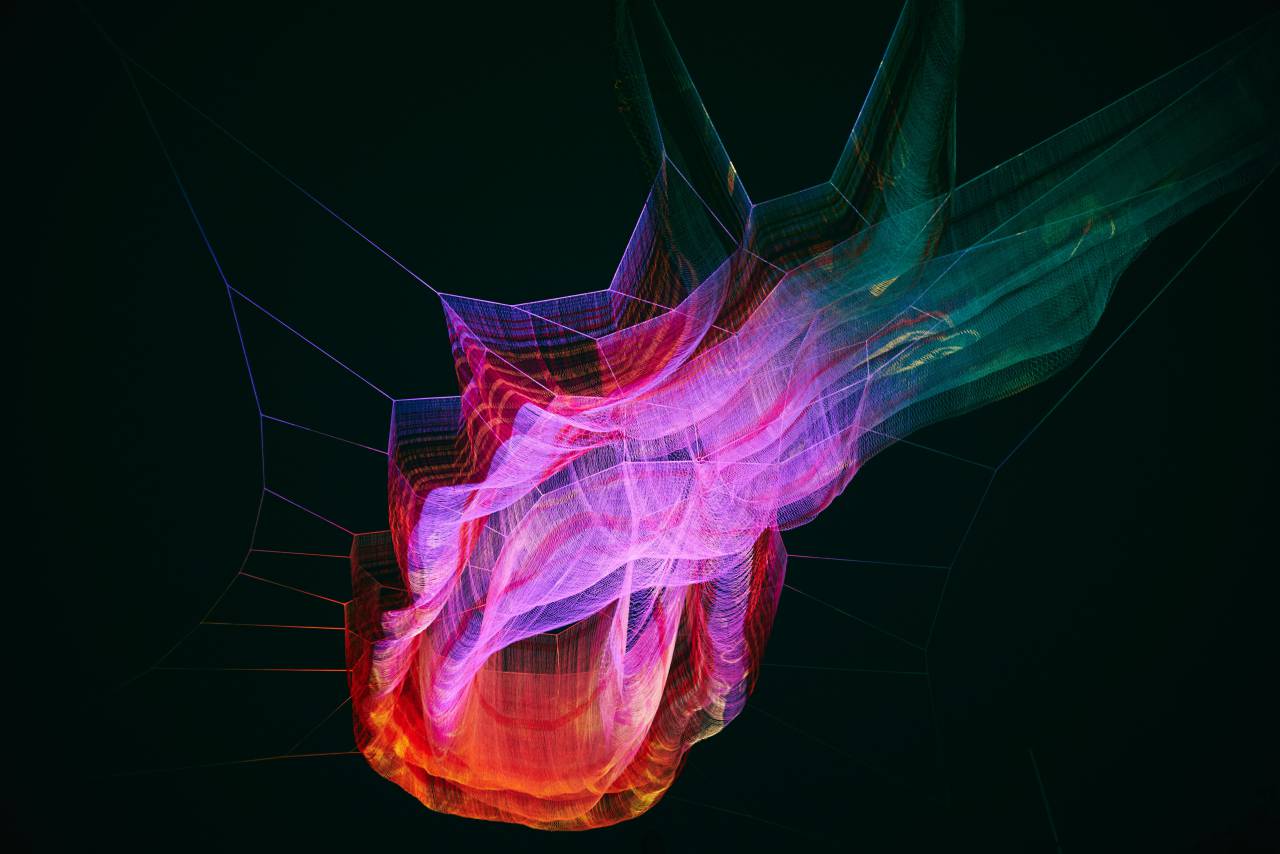 oscuro, colorido, luces, abstracto,
