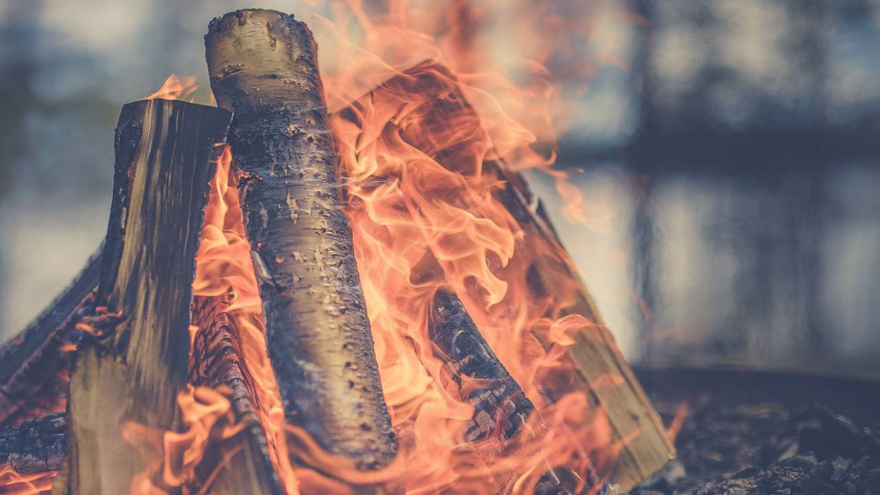 fire, flame, burn, firewood, light, heat
, 