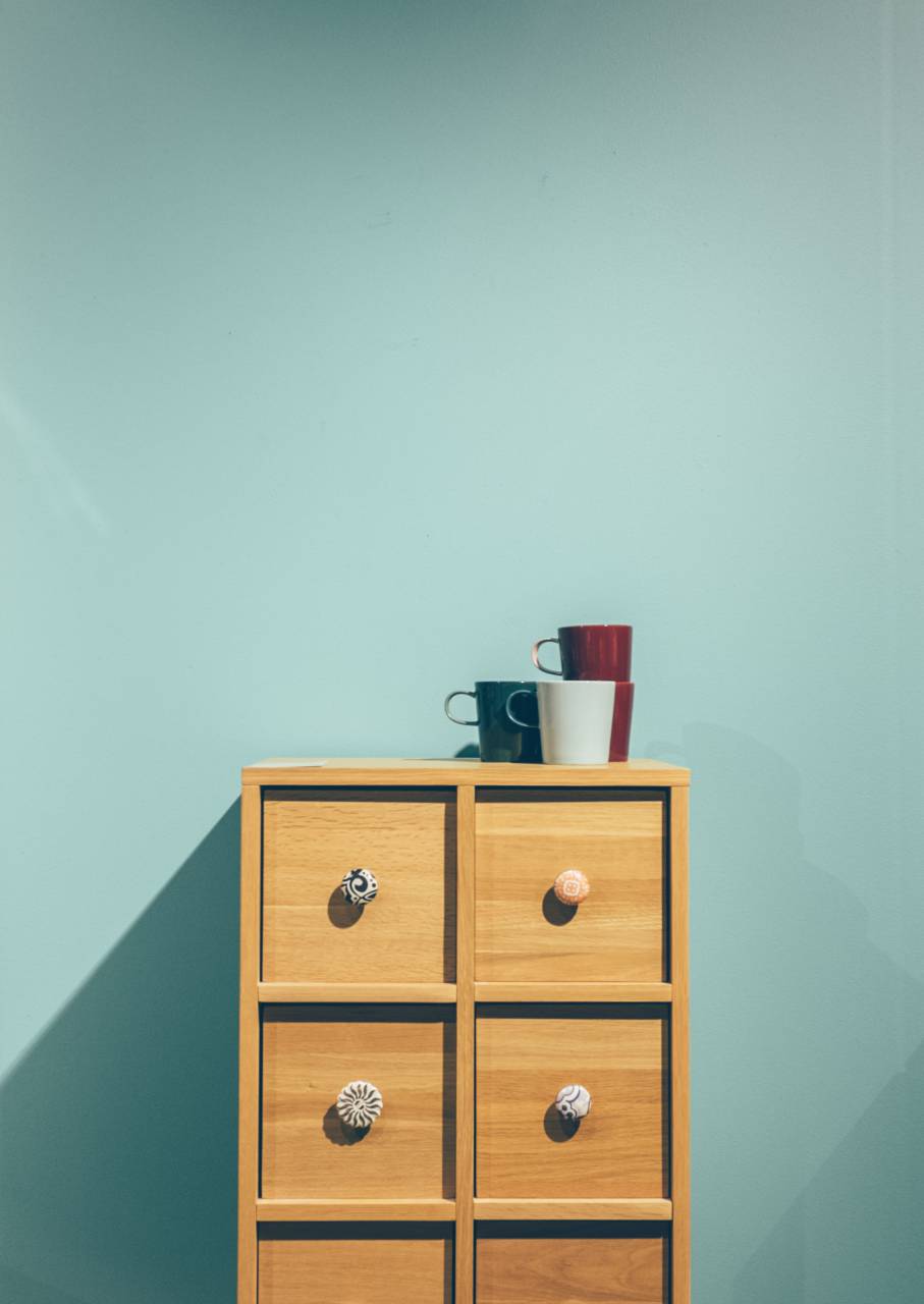 cajones, diseño, interioridad, minimal, mobiliario, pastel,
