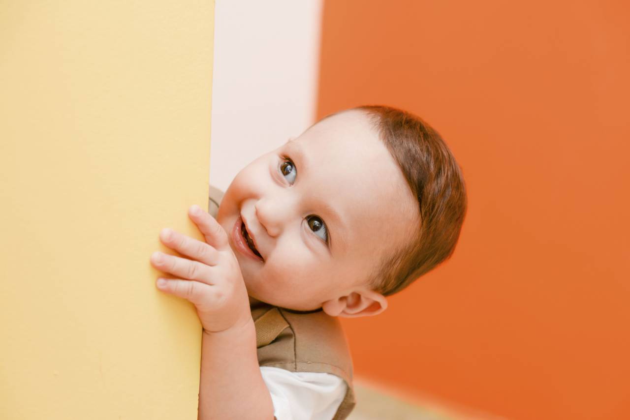 Gente, niño, niño, lindo, feliz, sonreír, disfrutar,