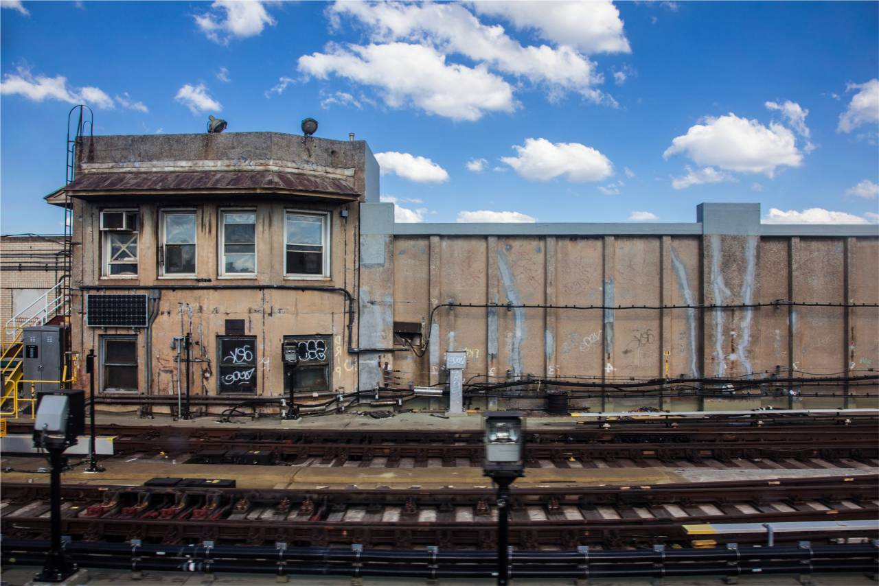 railroad, station, railway, train tracks, transportation, graffiti
, 