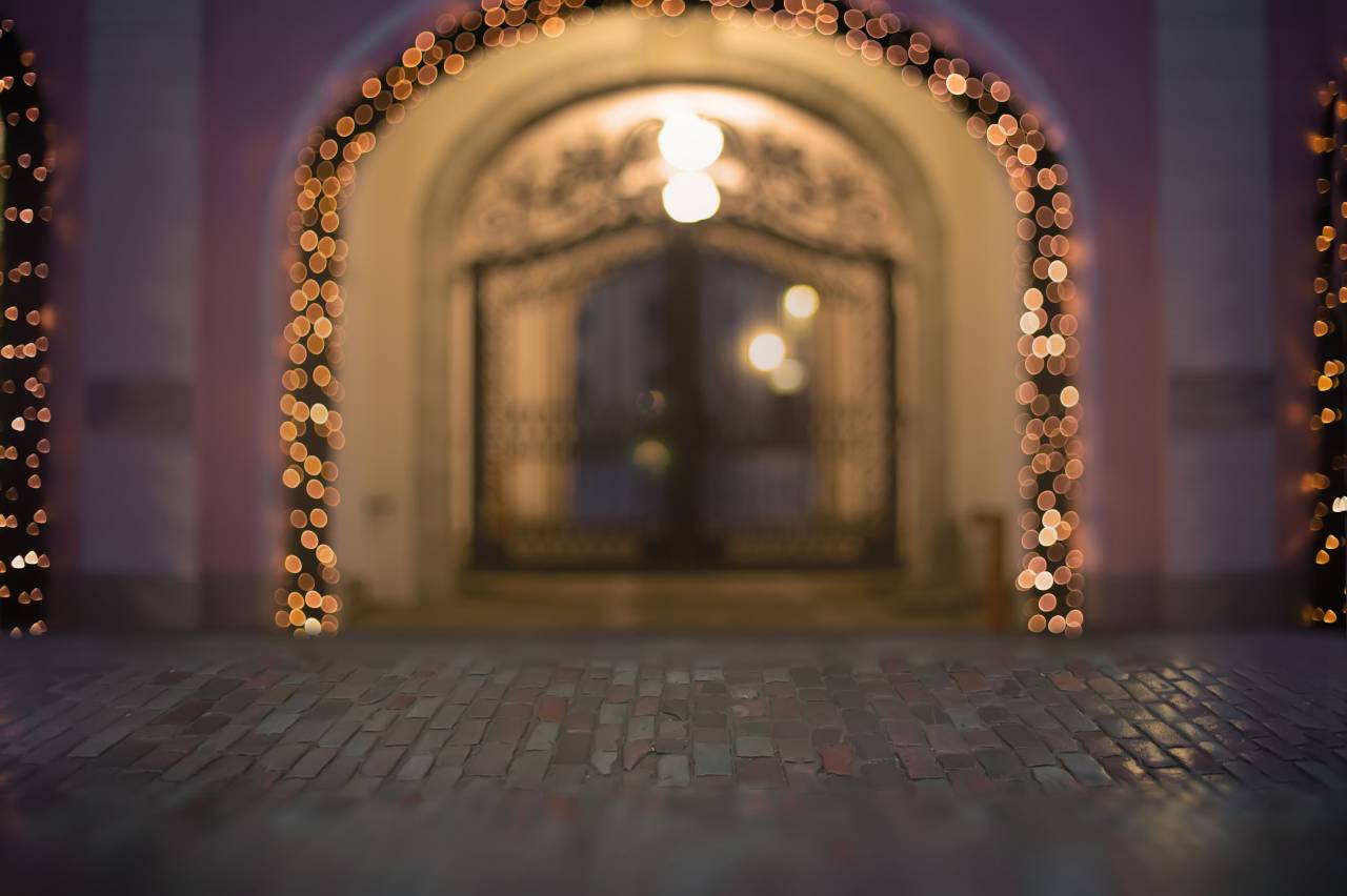 navidad;fondo,fondos,interior,noche,arquitectura,decoración,iluminado,habitación doméstica,resumen,desenfocado,diseño,oscuro,celebración,